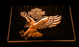 Harley Davidson 15 LED Neon Sign USB - Orange - TheLedHeroes