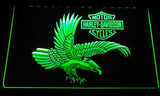 Harley Davidson 16 LED Neon Sign Electrical - Green - TheLedHeroes