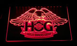 Harley Davidson Owners Group LED Neon Sign USB - Red - TheLedHeroes
