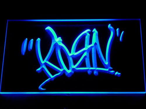 Korn (2) LED Neon Sign USB - Blue - TheLedHeroes