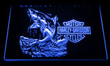 Harley Davidson Shark LED Sign - Blue - TheLedHeroes