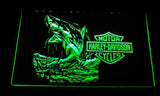 FREE Harley Davidson Shark LED Sign - Green - TheLedHeroes