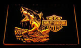Harley Davidson Shark LED Neon Sign Electrical - Yellow - TheLedHeroes