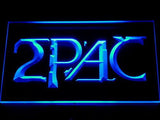 Tupac Shakur LED Neon Sign USB - Blue - TheLedHeroes