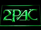 Tupac Shakur LED Neon Sign Electrical - Green - TheLedHeroes