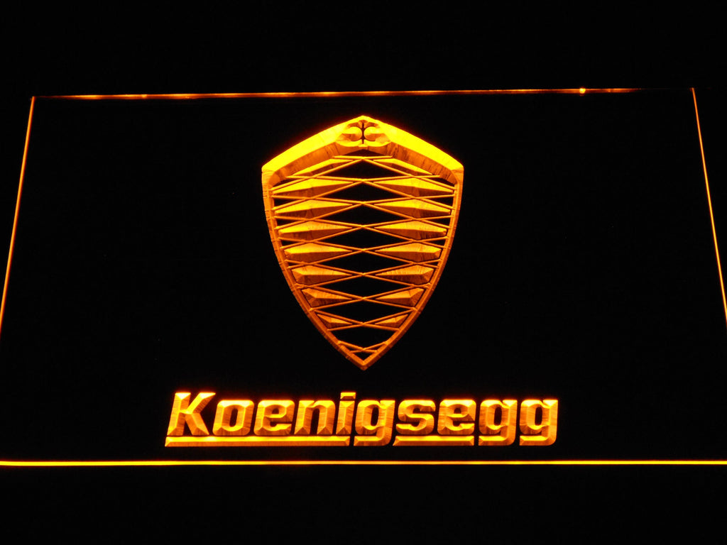 Koenigsegg LED Neon Sign USB - Yellow - TheLedHeroes