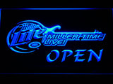 FREE Miller Lite Miller Time Live Open LED Sign - Blue - TheLedHeroes