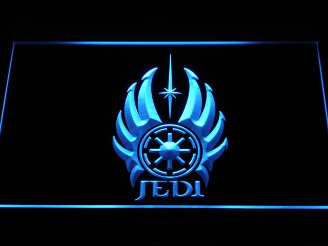 Star Wars Jedi (3) LED Neon Sign USB - Blue - TheLedHeroes