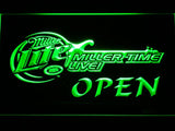 Miller Lite Miller Time Live Open LED Neon Sign Electrical - Green - TheLedHeroes