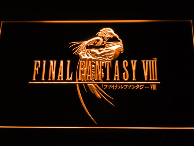 Final Fantasy VIII LED Neon Sign USB - Orange - TheLedHeroes
