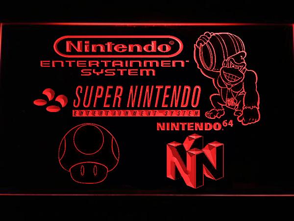 Super Nintendo LED Neon Sign USB - Red - TheLedHeroes