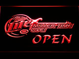 FREE Miller Lite Miller Time Live Open LED Sign - Red - TheLedHeroes