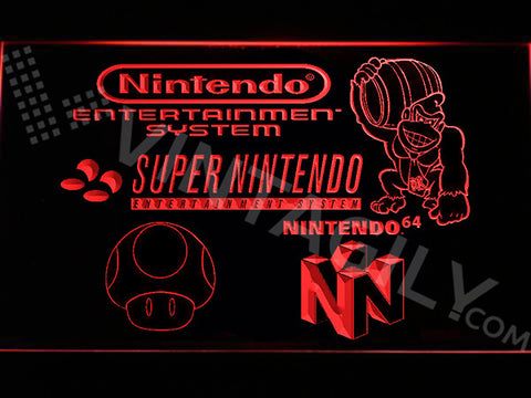 Super Nintendo LED Sign - Red - TheLedHeroes