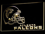 Atlanta Falcons (2) LED Neon Sign USB - Yellow - TheLedHeroes