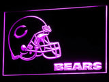 Chicago Bears (3) LED Neon Sign USB - Purple - TheLedHeroes