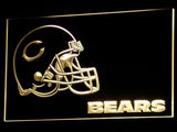 Chicago Bears (3) LED Neon Sign USB - Yellow - TheLedHeroes
