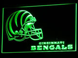 Cincinnati Bengals (3) LED Neon Sign USB - Green - TheLedHeroes