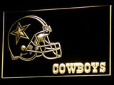 Dallas Cowboys (4) LED Neon Sign Electrical - Yellow - TheLedHeroes