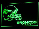 Denver Broncos (3) LED Neon Sign USB - Green - TheLedHeroes