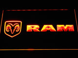 Dodge RAM LED Neon Sign USB - Orange - TheLedHeroes