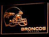 Denver Broncos (3) LED Neon Sign USB - Orange - TheLedHeroes