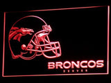 Denver Broncos (3) LED Neon Sign USB - Red - TheLedHeroes