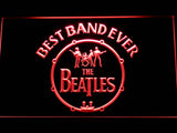 FREE The Beatles Best Band Ever (2) LED Sign - Red - TheLedHeroes