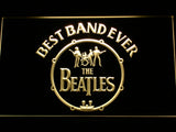 FREE The Beatles Best Band Ever (2) LED Sign - Yellow - TheLedHeroes