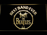 The Beatles Best Band Ever (2) LED Neon Sign Electrical - Yellow - TheLedHeroes