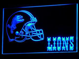 Detroit Lions (2) LED Neon Sign Electrical - Blue - TheLedHeroes