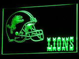 Detroit Lions (2) LED Neon Sign USB - Green - TheLedHeroes