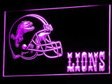 Detroit Lions (2) LED Neon Sign Electrical - Purple - TheLedHeroes