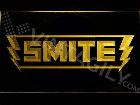 Smite LED Neon Sign USB - Yellow - TheLedHeroes