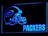 Green Bay Packers (2) LED Neon Sign USB - Blue - TheLedHeroes