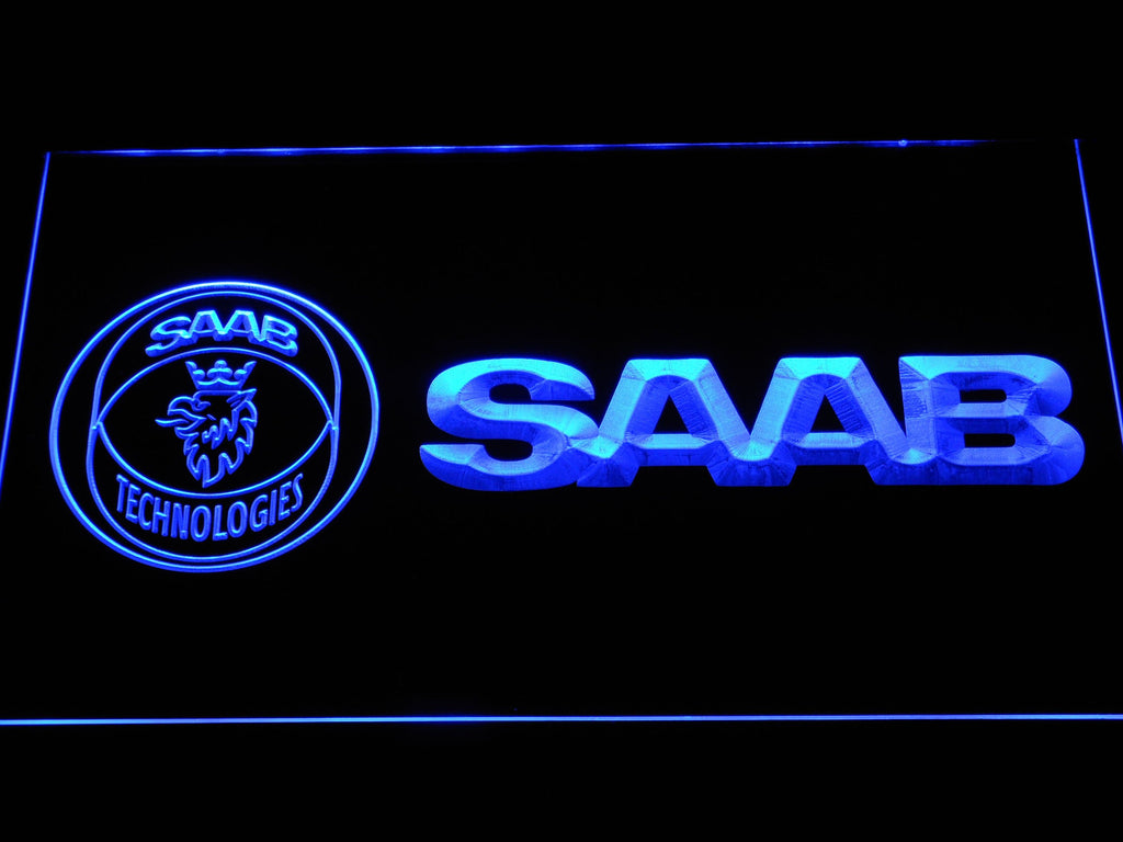 Saab (3) LED Neon Sign Electrical - Blue - TheLedHeroes