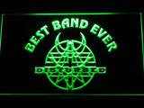 Disturbed Best Band Ever LED Neon Sign USB - Green - TheLedHeroes