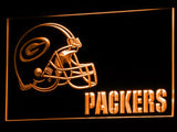 Green Bay Packers (2) LED Neon Sign USB - Orange - TheLedHeroes