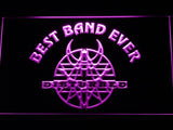 Disturbed Best Band Ever LED Neon Sign USB - Purple - TheLedHeroes