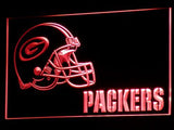 Green Bay Packers (2) LED Neon Sign USB - Red - TheLedHeroes