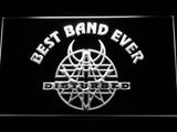 Disturbed Best Band Ever LED Neon Sign USB - White - TheLedHeroes