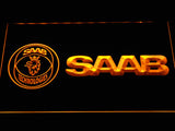 Saab (3) LED Neon Sign USB - Yellow - TheLedHeroes