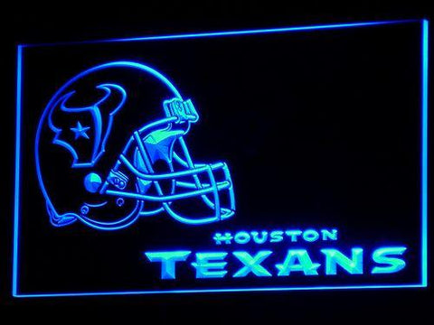 Houston Texans (2) LED Neon Sign USB - Blue - TheLedHeroes