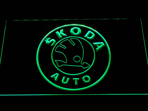 Skoda LED Neon Sign USB - Green - TheLedHeroes