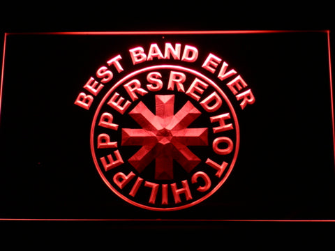 FREE Red Hot Chili Peppers Best Band Ever LED Sign - Red - TheLedHeroes