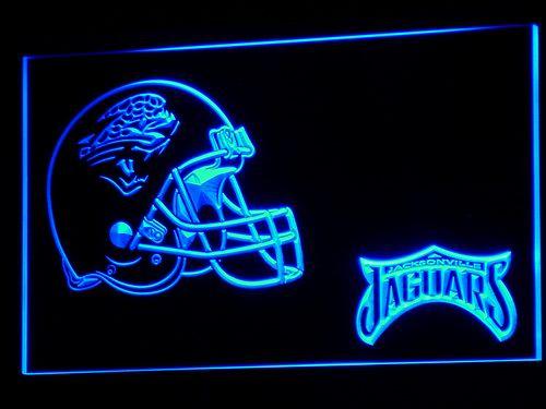 Jacksonville Jaguars (2) LED Neon Sign USB - Blue - TheLedHeroes