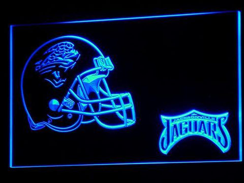 Jacksonville Jaguars (2) LED Neon Sign USB - Blue - TheLedHeroes