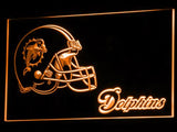 Miami Dolphins (3) LED Neon Sign Electrical - Orange - TheLedHeroes