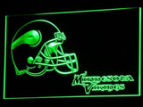 Minnesota Vikings (2) LED Neon Sign Electrical - Green - TheLedHeroes