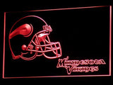 Minnesota Vikings (2) LED Neon Sign USB - Red - TheLedHeroes