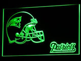 New England Patriots (2) LED Neon Sign USB - Green - TheLedHeroes